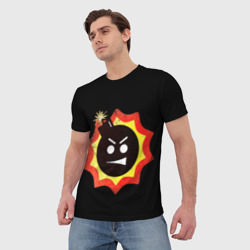 Мужская футболка 3D Serious Sam logo - фото 2