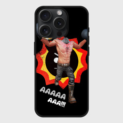 Чехол силиконовый для Apple iPhone 15 Pro матовый Serious Sam - kamikaze