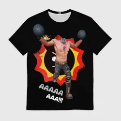 Мужская футболка 3D Serious Sam - kamikaze