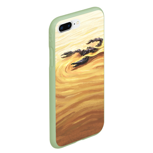 Чехол для iPhone 7Plus/8 Plus матовый Жало скорпиона, цвет салатовый - фото 3