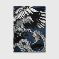 Обложка для автодокументов Орёл против змеи