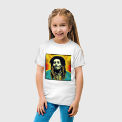Детская футболка хлопок Классический граффити арт Боб Марли - фото 2