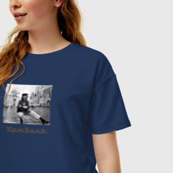 Женская футболка хлопок Oversize Элтон Джон в Кремле - фото 2