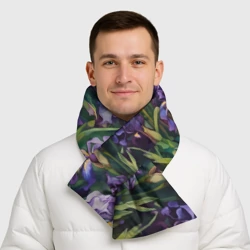 Шарф-пуховик 3D Ирисы паттерн - фото 2