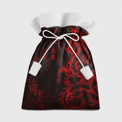 Подарочный 3D мешок Красный дракон - иероглифы