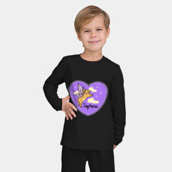 Детская пижама с лонгсливом хлопок Кролик с крыльями - стрелец - фото 2