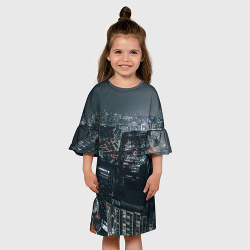 Детское платье 3D с принтом Бигсити мк, вид сбоку #3