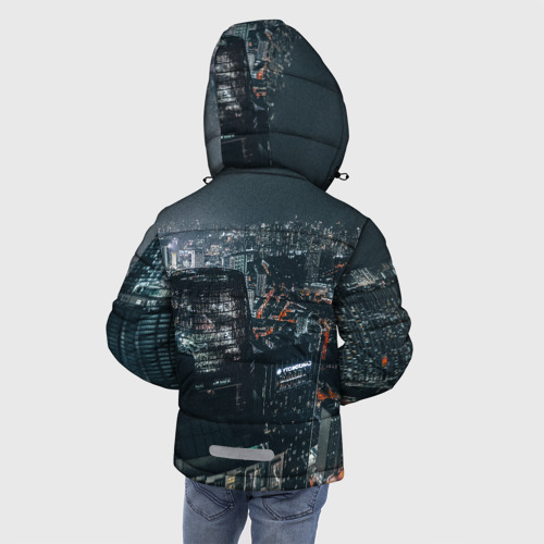 Зимняя куртка для мальчиков 3D с принтом Бигсити мк, вид сзади #2