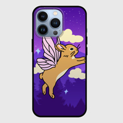 Чехол для iPhone 13 Pro Лунный кролик с крыльями