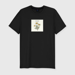 Мужская футболка хлопок Slim Ромашки chamomile