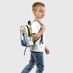 Детский рюкзак 3D Краски, павлин - фото 2