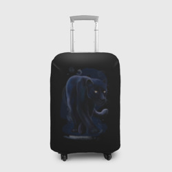Чехол для чемодана 3D Черный хищник пантера