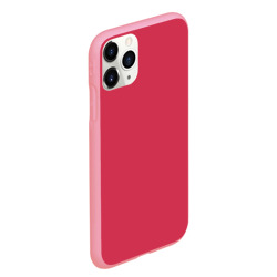 Чехол для iPhone 11 Pro Max матовый Яркий пурпурно-красный однотонный - фото 2