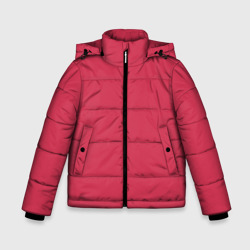 Зимняя куртка для мальчиков 3D Яркий пурпурно-красный однотонный