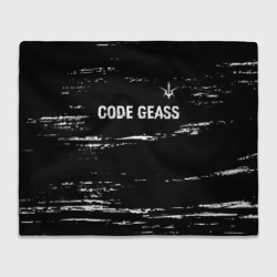 Плед 3D Code Geass glitch на темном фоне: символ сверху