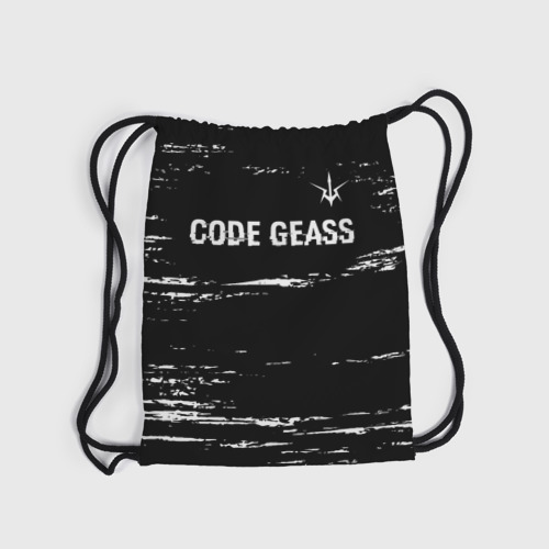 Рюкзак-мешок 3D Code Geass glitch на темном фоне: символ сверху - фото 6