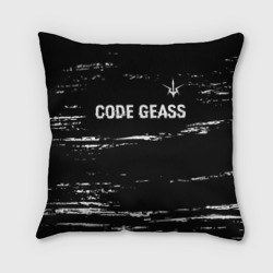 Подушка 3D Code Geass glitch на темном фоне: символ сверху