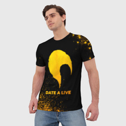 Мужская футболка 3D Date A Live - gold gradient - фото 2