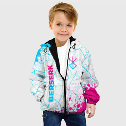 Детская куртка 3D Berserk neon gradient style: надпись, символ - фото 2