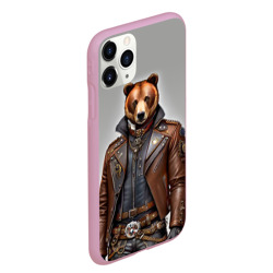 Чехол для iPhone 11 Pro Max матовый Cool bear - steampunk - neural network - фото 2