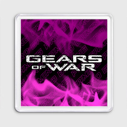 Магнит 55*55 Gears of War pro gaming: надпись и символ