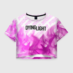 Женская футболка Crop-top 3D Dying Light pro gaming: символ сверху
