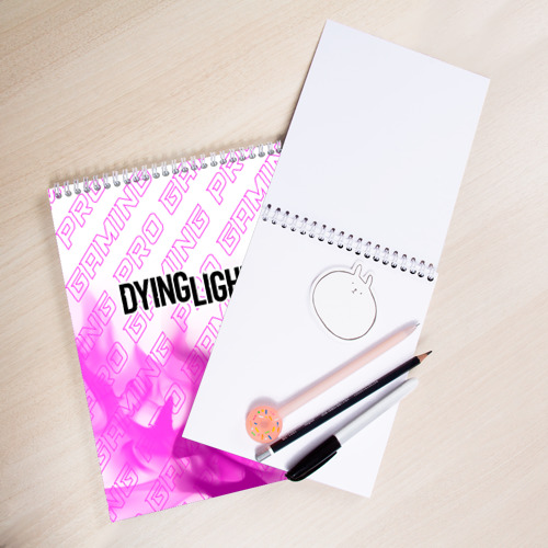 Скетчбук Dying Light pro gaming: символ сверху, цвет белый - фото 3