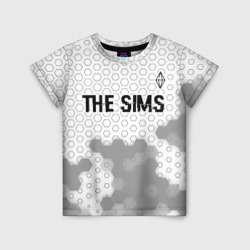 The Sims glitch на светлом фоне: символ сверху – Детская футболка 3D с принтом купить со скидкой в -33%