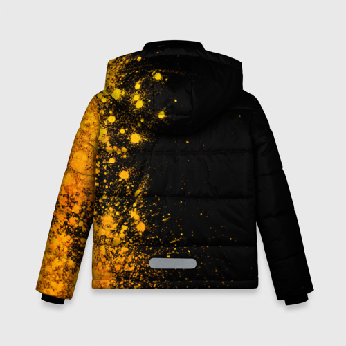 Зимняя куртка для мальчиков 3D The Sims - gold gradient: по-вертикали, цвет черный - фото 2