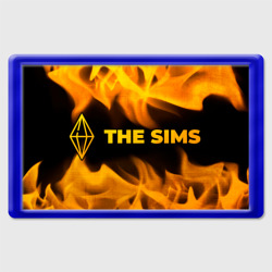 Магнит 45*70 The Sims - gold gradient: надпись и символ