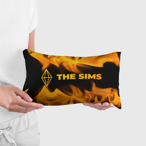 Подушка 3D антистресс The Sims - gold gradient: надпись и символ - фото 3