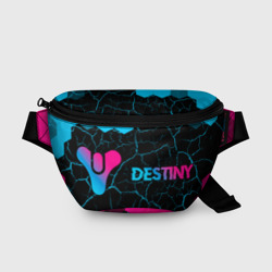 Поясная сумка 3D Destiny - neon gradient: надпись и символ