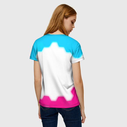 Женская футболка 3D Forza Horizon neon gradient style, цвет 3D печать - фото 4