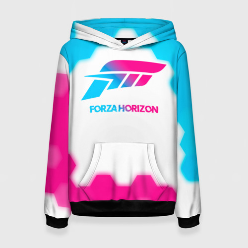 Женская толстовка 3D Forza Horizon neon gradient style, цвет 3D печать