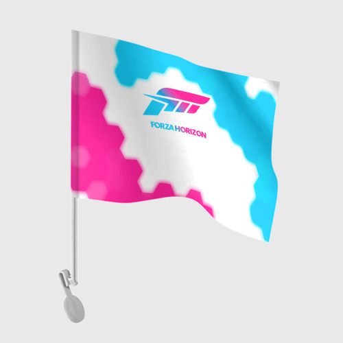 Флаг для автомобиля Forza Horizon neon gradient style