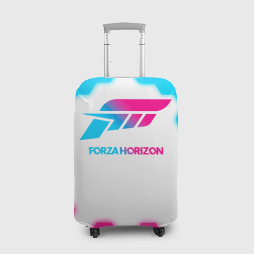 Чехол для чемодана 3D Forza Horizon neon gradient style, цвет 3D печать