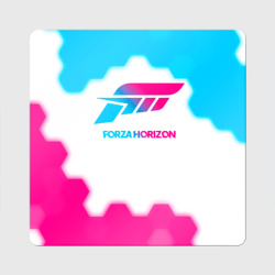 Магнит виниловый Квадрат Forza Horizon neon gradient style
