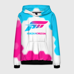 Мужская толстовка 3D Forza Horizon neon gradient style