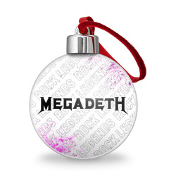 Ёлочный шар Megadeth rock Legends: надпись и символ