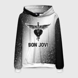 Bon Jovi glitch на светлом фоне – Толстовка с принтом купить со скидкой в -32%