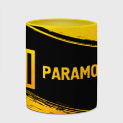 Кружка с полной запечаткой Paramore - gold gradient: надпись и символ - фото 2