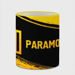 Кружка с полной запечаткой Paramore - gold gradient: надпись и символ - фото 2