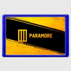 Магнит 45*70 Paramore - gold gradient: надпись и символ