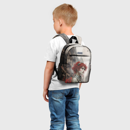 Детский рюкзак 3D Рыжая девушка на променаде - фото 3