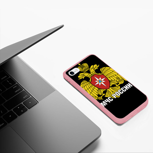 Чехол для iPhone 6/6S матовый с принтом МЧС России - герб, фото #5