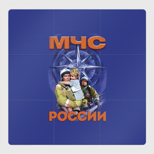Магнитный плакат 3Х3 МЧС России - спасатели