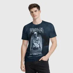 Мужская футболка 3D Bring Me The Horizon Angel - фото 2