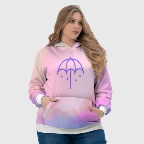 Женская толстовка 3D Bring Me The Horizon Umbrella, цвет 3D печать - фото 6