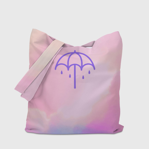 Шоппер 3D с принтом Bring Me The Horizon Umbrella, вид сбоку #3