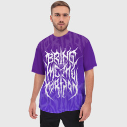 Мужская футболка oversize 3D Bring Me The Horizon Lettering - фото 2